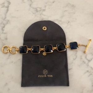 Julie Vos Navy/Gold Catalina bracelet